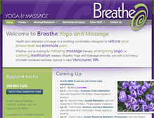 Tablet Screenshot of breatheyogavancouver.com